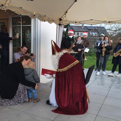 Nikolausbesuch bei der Privat-Musikkapelle Scherpenseel