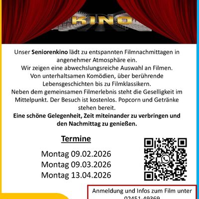 Seniorenkino Februar - April 2026