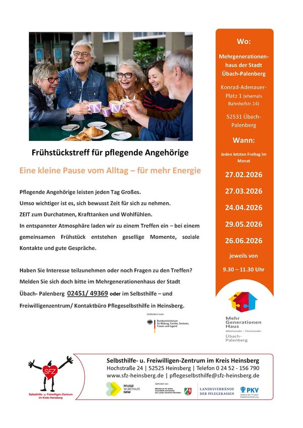 Fr&uuml;hst&uuml;ck f&uuml;r pflegende Angeh&ouml;rige Feb bis Juni 2026