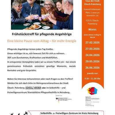 Fr&uuml;hst&uuml;ck f&uuml;r pflegende Angeh&ouml;rige Feb bis Juni 2026