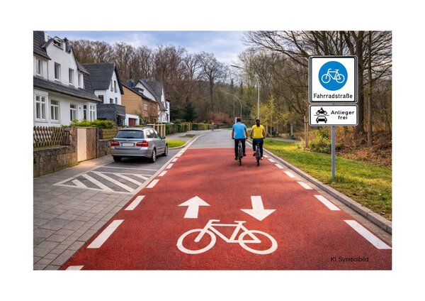 Einrichtung der ersten kommunalen Fahrradstra&szlig;e in &Uuml;bach-Palenberg - Einladung zur Informationsveranstaltung 