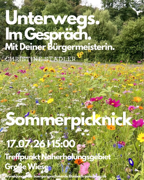 Sommerpicknick mit B&uuml;rgermeisterin Christine Stadler 
