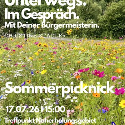 Sommerpicknick mit B&uuml;rgermeisterin Christine Stadler 