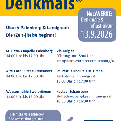 Tag des offenen Denkmals 13.09.2026