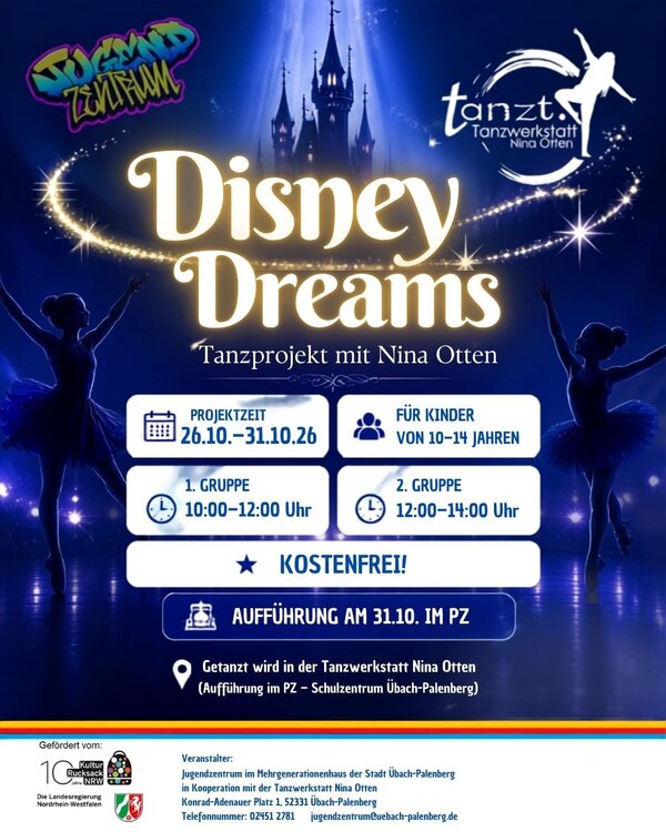 Tanzprojekt "Disney Dreams" 26. - 30.10.2026