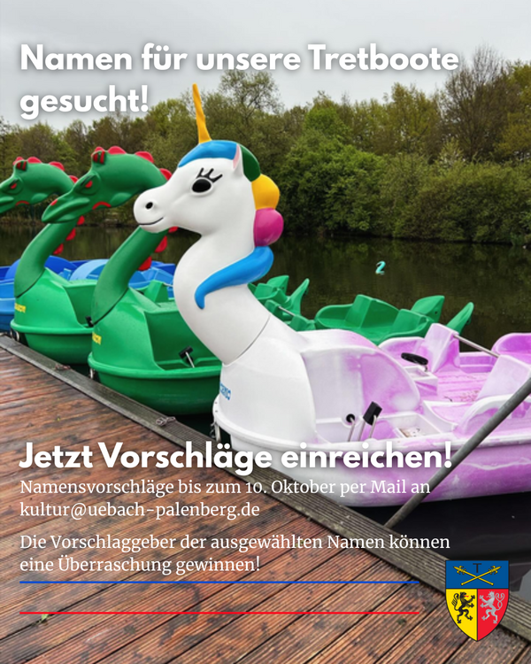 Namen f&uuml;r unsere Tretboote gesucht 